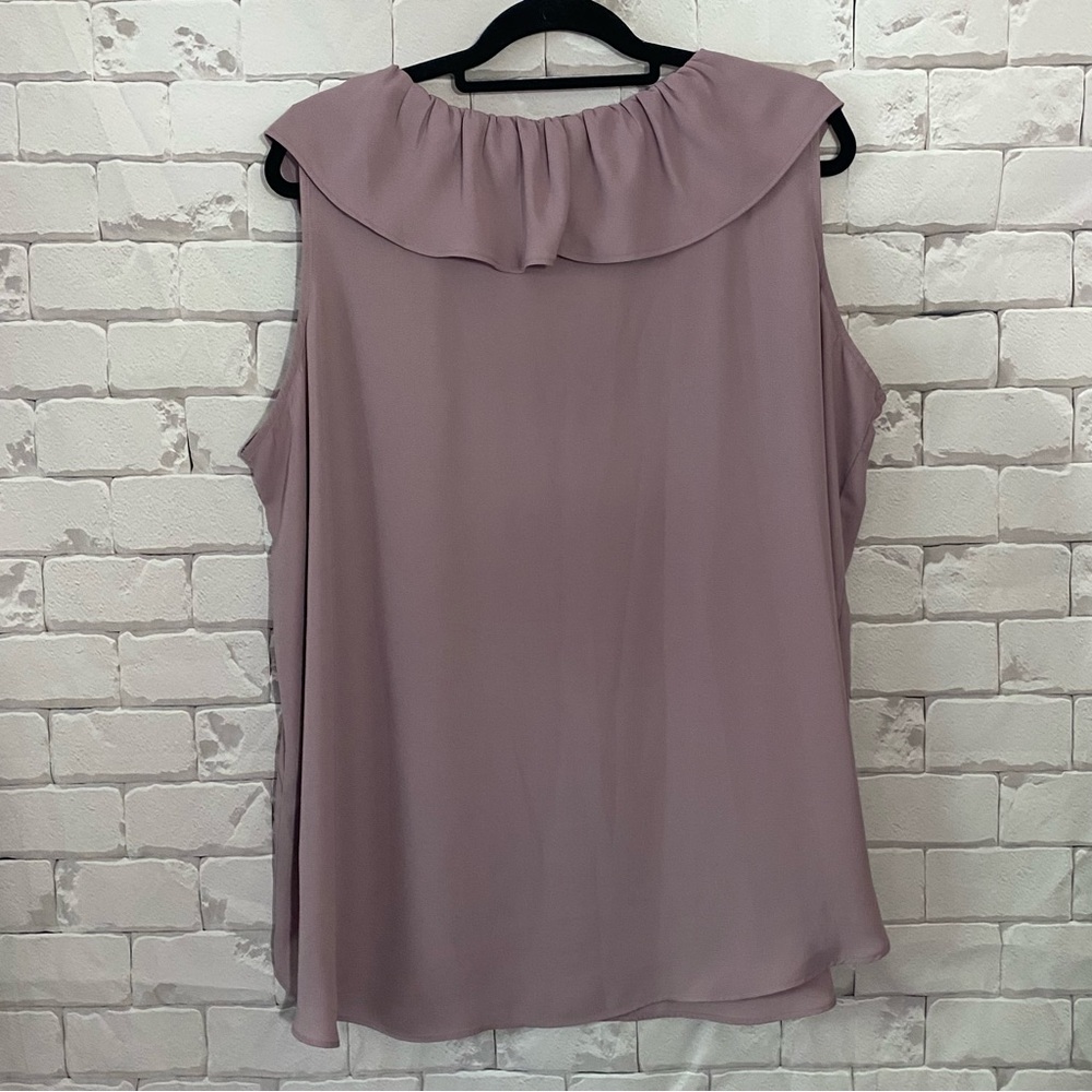 Women's Ruffled Mauve Top - Picture 5 of 7